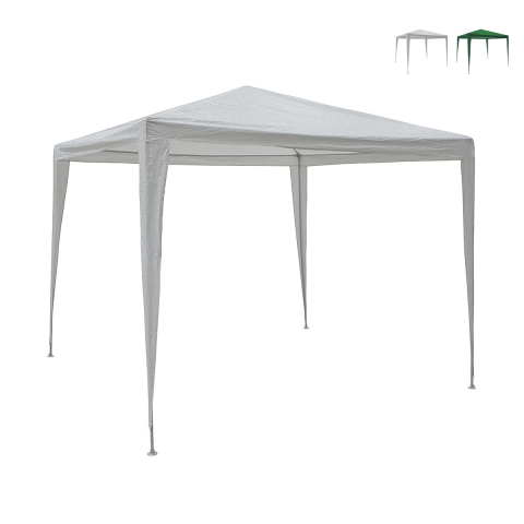 Gazebo 3x3 idrorepellente montaggio rapido con kit bianco Tropico Kampagne