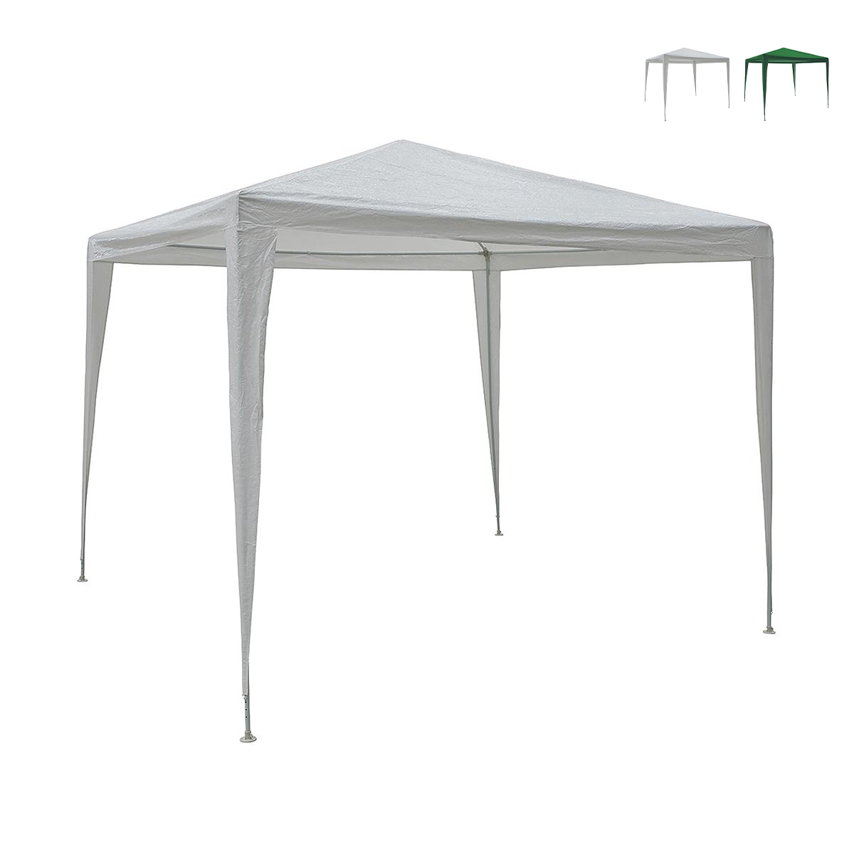 Gazebo 3x3 idrorepellente montaggio rapido con kit bianco Tropico Kampagne Gazebo 3x3 idrorepellente montaggio rapido con kit bianco Tropico Kampagne