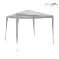 Gazebo 3x3 idrorepellente montaggio rapido con kit bianco Tropico Kampagne