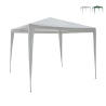 Gazebo 3x3 idrorepellente montaggio rapido con kit bianco Tropico Kampagne