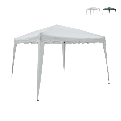 Gazebo estensibile verde 3x3 in alluminio richiudibile Rapido Kampagne