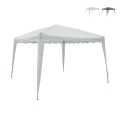 Gazebo estensibile verde 3x3 in alluminio richiudibile Rapido Kampagne