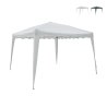 Gazebo estensibile verde 3x3 in alluminio richiudibile Rapido Kampagne