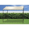 Gazebo a veranda idrorepellente 3x2,5m in ferro ecrù Sarnok Udsalg