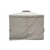 Gazebo idrorepellente 3x3m 4 tende laterali ferro tortora Tangeri Mængderabat
