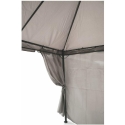 Gazebo idrorepellente 3x3m 4 tende laterali ferro tortora Tangeri Valgfri