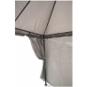 Gazebo idrorepellente 3x3m 4 tende laterali ferro tortora Tangeri Valgfri