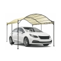 Vandtæt tunnel-gazebo 3x4m, stål, 6 stolper, ecru Lomek Udsalg