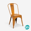 Sæt med 20 Steel Old AHD spisebords stol industrielt design vintage Pris