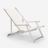 Sæt med 2 Riccione Gold Lux strandstol sammenfoldelig textile havestol 