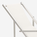 Sæt med 2 Riccione Gold Lux strandstol sammenfoldelig textile havestol 