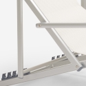 Sæt med 2 Riccione Gold Lux strandstol sammenfoldelig textile havestol 