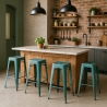 Steel Stale barsol i vintage industrielt design lavet af lakeret stål Udsalg