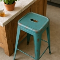 Steel Stale barsol i vintage industrielt design lavet af lakeret stål Udvalg