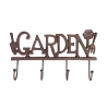 Vægmonteret jernkrog med 4 kroge Garden Kampagne