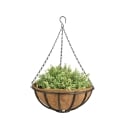 Hængende kurv med kæde og kokoskrukke 35 cm Tilbud