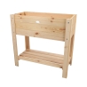 Hævet blomsterkasse i naturligt træ 80,5x37,3x78,2 cm Rabatter