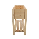 Hævet blomsterkasse i naturligt træ 80,5x37,3x78,2 cm Udvalg