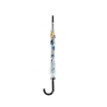 Transparent paraply med farverigt vejrprint Dis. Tempo Tilbud