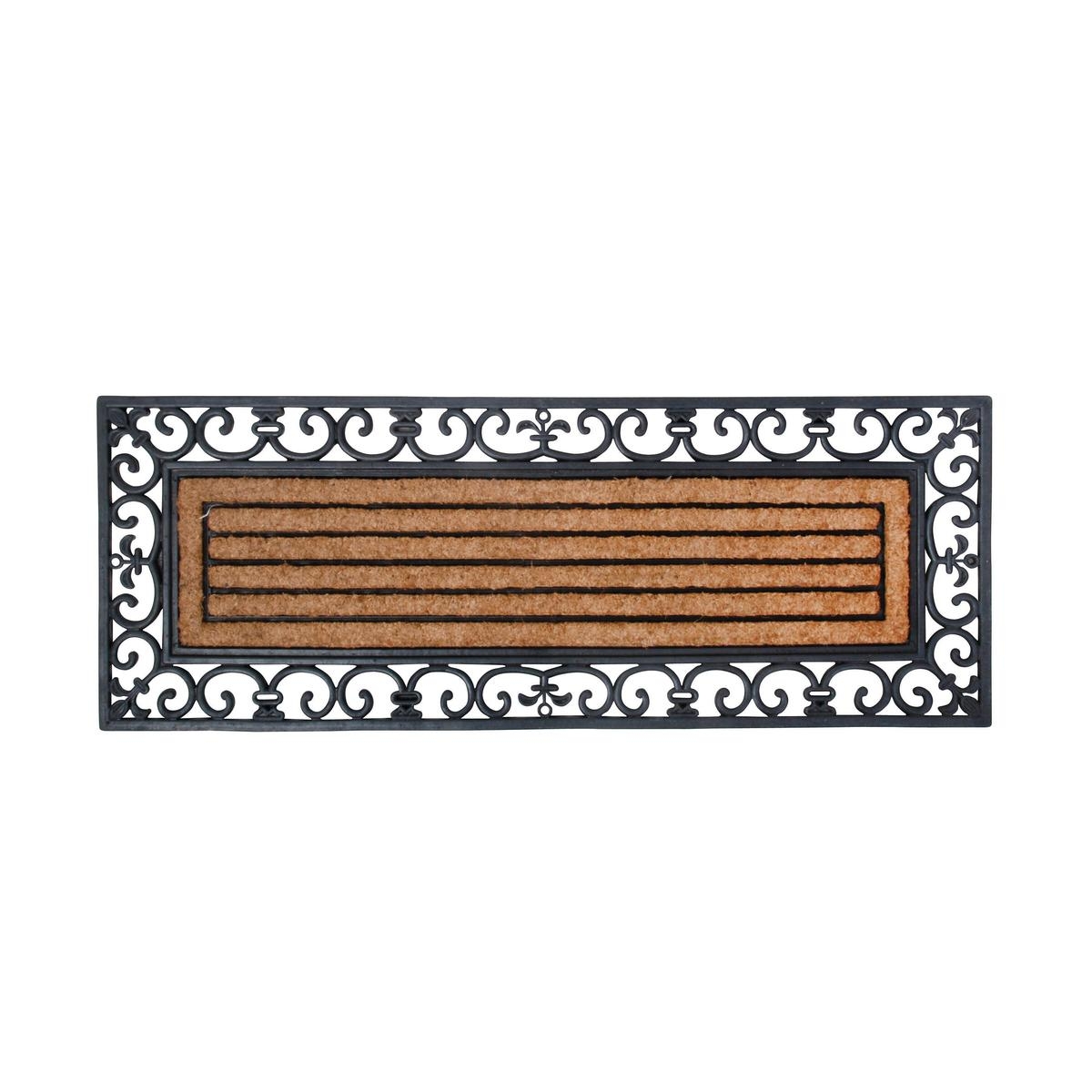 Rektangulært dørmåtte 120x45cm med gummikant og kokosfibre Kampagne Rektangulært dørmåtte 120x45cm med gummikant og kokosfibre Kampagne