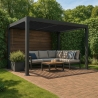 Bioklimatisk pergola 3x4m i aluminium til have og terrasse Trinidad 