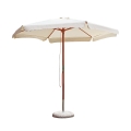 Haveparasol 285 cm med træstang Gharab Kampagne