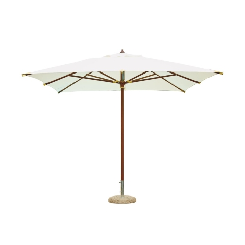 Manora haveparasol 3x4m i træ og polyester Kampagne
