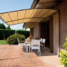 Vægmonteret pergola i jern 3x4 m til udendørs brug Kansas Tilbud