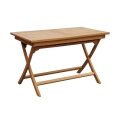 Sammenklappeligt havebord i teaktræ 80x120cm Lipari Kampagne