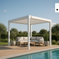 Bioklimatisk pergola til haven 3x3m aluminium Guadalupe Kampagne