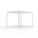 Bioklimatisk pergola til haven 3x3m aluminium Guadalupe 