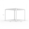 Bioklimatisk pergola til haven 3x3m aluminium Guadalupe 