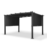 Pergola med skygge i aluminium 3x4m havepavillon Barbados Udvalg