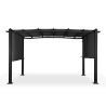 Pergola med skygge i aluminium 3x4m havepavillon Barbados Valgfri