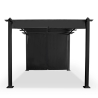 Pergola med skygge i aluminium 3x4m havepavillon Barbados Model
