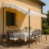 Pergola markise 3x2 m med sort stålramme havepavillon til have terrasse Køb