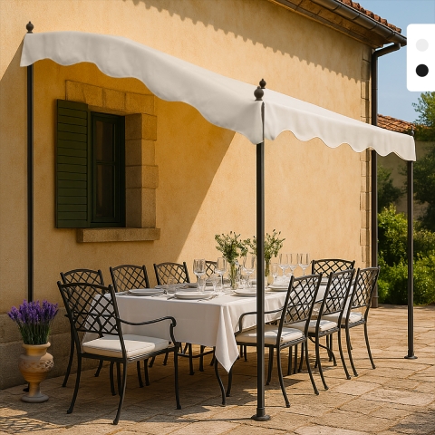 Pergola UV 3x2 m markise med stålramme havepavillon til have terrasse Kampagne