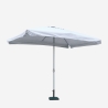 Eden 3x2m rektangulær have parasol af aluminium og vejrbestandig dug Egenskaber