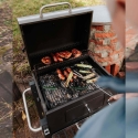 Kulgrill med hjul, 2 grillriste og låg Austin På Tilbud