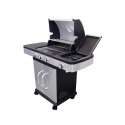 Gasgrill i rustfrit stål med 3 brændere + 1 Davis Udsalg