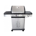 Gasgrill i rustfrit stål med 3 brændere + 1 Davis Rabatter