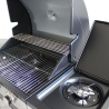 Gasgrill i rustfrit stål med 3 brændere + 1 Davis Udvalg