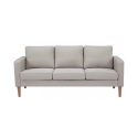 Moderne 3-personers sofa med ben i trælook Ramsey På Tilbud
