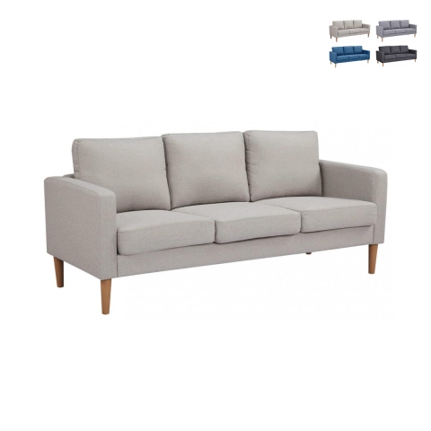 Moderne 3-personers sofa med ben i trælook Ramsey Kampagne