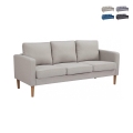Moderne 3-personers sofa med ben i trælook Ramsey Kampagne