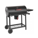 Kulgrill i stål med hjul og låg, 2 riste Tennessee Udsalg