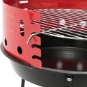 Transportabel rund kulgrill Ø36cm Camping Rabatter