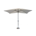 Hvid haveparasol 2x3m i polyester Poly Kampagne