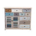Shabby chic trækommode i flere farver Greg Tilbud