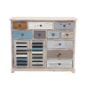 Shabby chic trækommode i flere farver Greg Tilbud